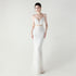 Graceful Sequin Embellished Mesh Mermaid Maxi Dress